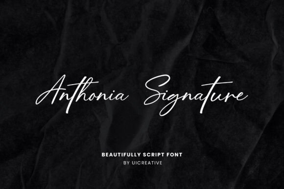 Anthonia Signature: A Font for Editorial Atmosphere