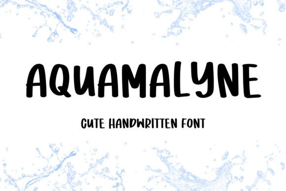 Aquamalyne: The Cute Handwritten Font for Crafters and Creators