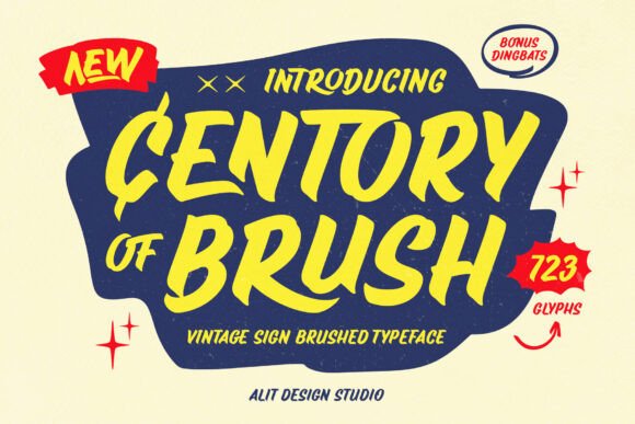 Century of Brush: An Elegant Typeface for Web Design