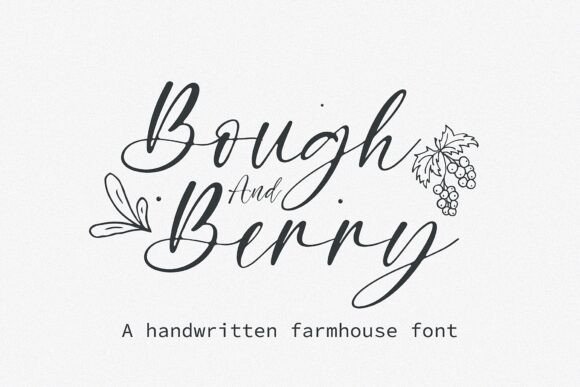 Choosing the Bough and Berry Font for a Modern Website Layout