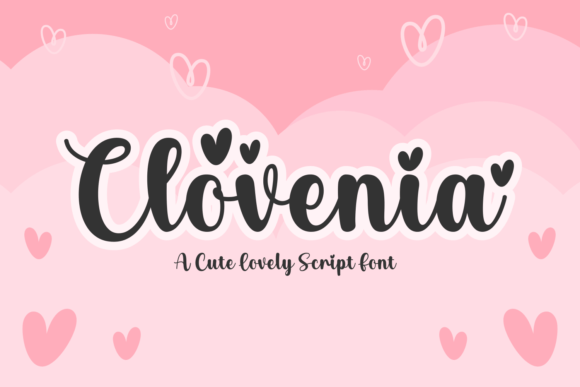 Clovenia: A Cute Script Font for Digital Design