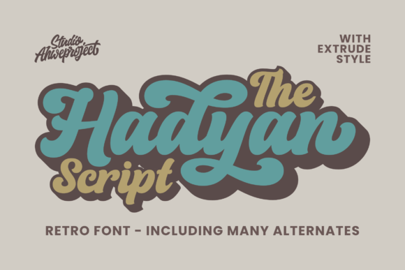 Hadyan Font: A Bold Retro Handwritten Typeface for Campaigns