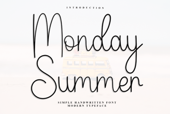 Monday Summer: A Handwritten Font for Makers