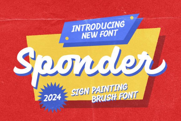 Sponder: A Vintage Script Font for Crafters and Product Design