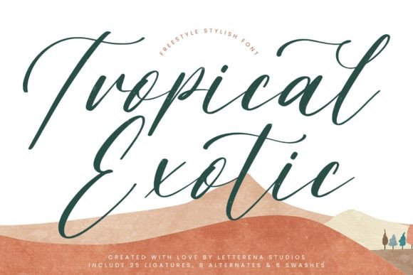 Tropical Exotic: A Distinctive Font for Modern Marketing