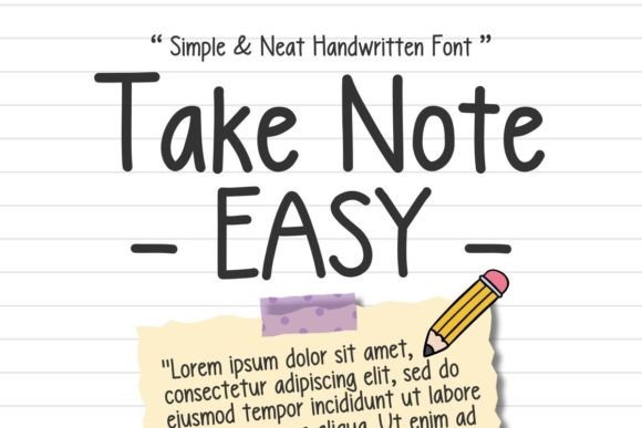 Why Every Campaign Needs a Font Like Take Note Easy