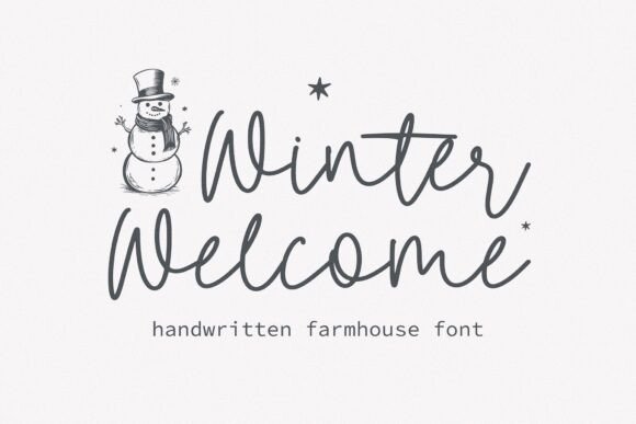 Winter Welcome: The Handwritten Font for Creative Makers
